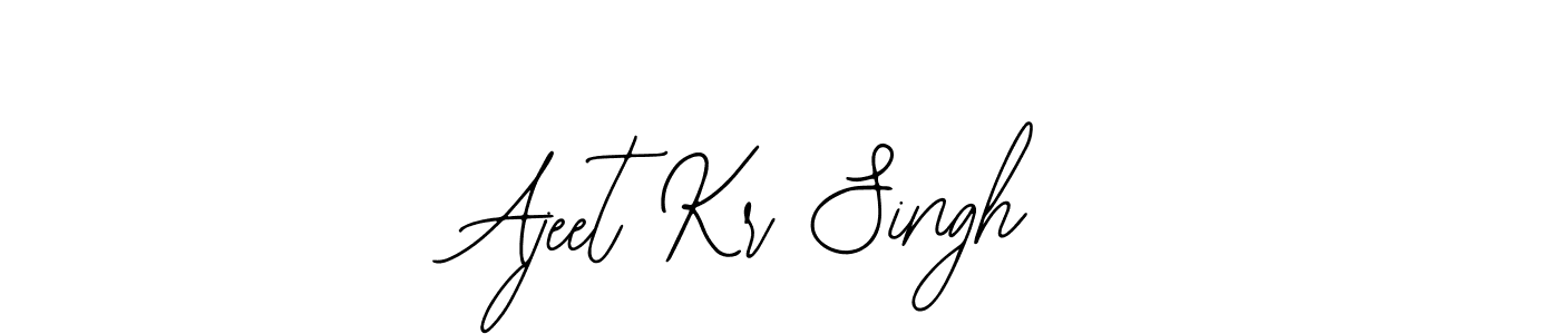 Use a signature maker to create a handwritten signature online. With this signature software, you can design (Bearetta-2O07w) your own signature for name Ajeet Kr Singh. Ajeet Kr Singh signature style 12 images and pictures png