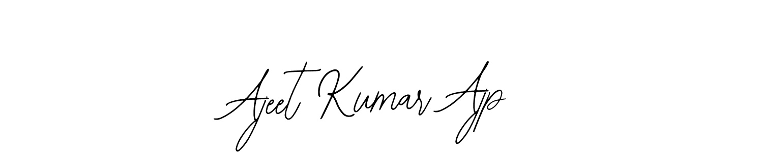 The best way (Bearetta-2O07w) to make a short signature is to pick only two or three words in your name. The name Ajeet Kumar Ajp include a total of six letters. For converting this name. Ajeet Kumar Ajp signature style 12 images and pictures png