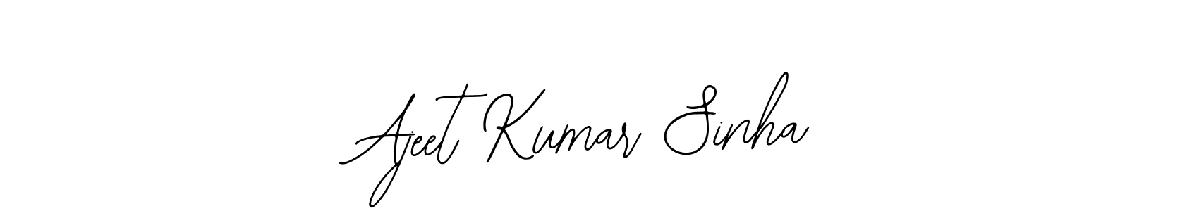 Use a signature maker to create a handwritten signature online. With this signature software, you can design (Bearetta-2O07w) your own signature for name Ajeet Kumar Sinha. Ajeet Kumar Sinha signature style 12 images and pictures png