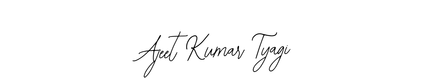 Create a beautiful signature design for name Ajeet Kumar Tyagi. With this signature (Bearetta-2O07w) fonts, you can make a handwritten signature for free. Ajeet Kumar Tyagi signature style 12 images and pictures png