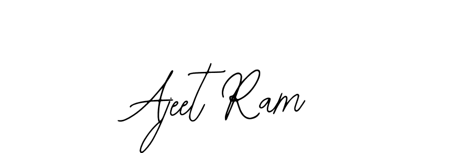 Use a signature maker to create a handwritten signature online. With this signature software, you can design (Bearetta-2O07w) your own signature for name Ajeet Ram. Ajeet Ram signature style 12 images and pictures png