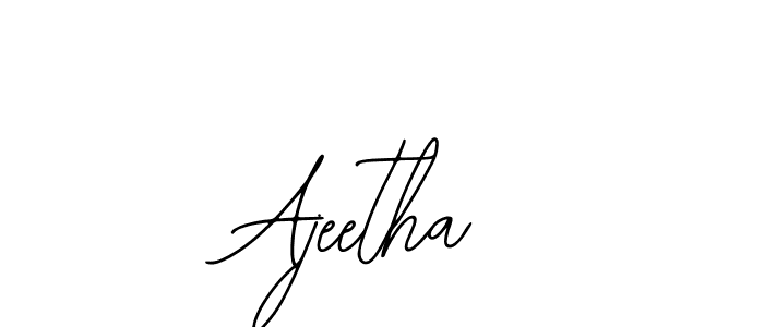 Also we have Ajeetha name is the best signature style. Create professional handwritten signature collection using Bearetta-2O07w autograph style. Ajeetha signature style 12 images and pictures png