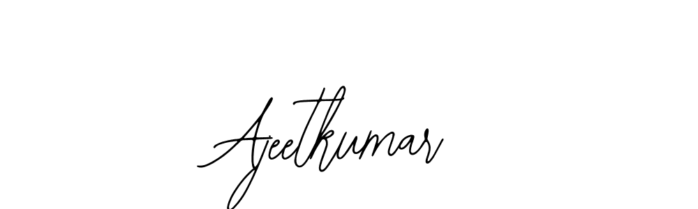 Design your own signature with our free online signature maker. With this signature software, you can create a handwritten (Bearetta-2O07w) signature for name Ajeetkumar. Ajeetkumar signature style 12 images and pictures png