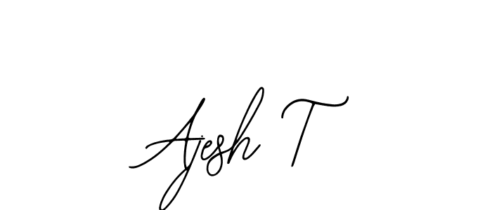Bearetta-2O07w is a professional signature style that is perfect for those who want to add a touch of class to their signature. It is also a great choice for those who want to make their signature more unique. Get Ajesh T name to fancy signature for free. Ajesh T signature style 12 images and pictures png