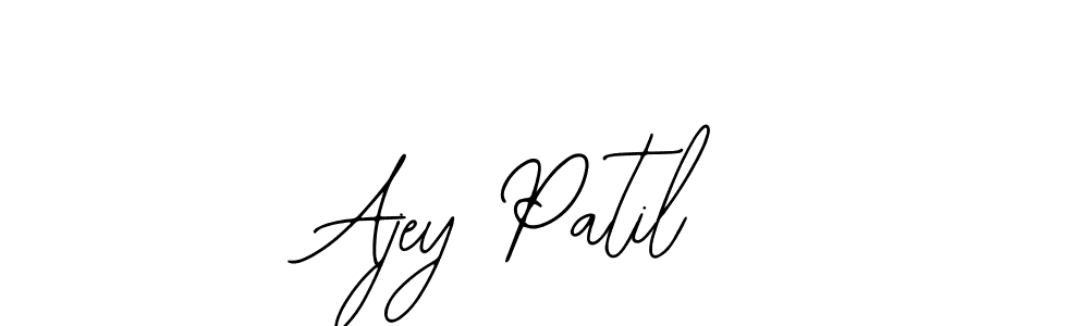 Design your own signature with our free online signature maker. With this signature software, you can create a handwritten (Bearetta-2O07w) signature for name Ajey Patil. Ajey Patil signature style 12 images and pictures png