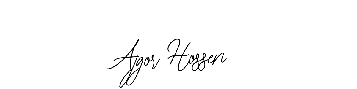 Design your own signature with our free online signature maker. With this signature software, you can create a handwritten (Bearetta-2O07w) signature for name Ajgor Hossen. Ajgor Hossen signature style 12 images and pictures png