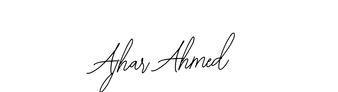 How to Draw Ajhar Ahmed signature style? Bearetta-2O07w is a latest design signature styles for name Ajhar Ahmed. Ajhar Ahmed signature style 12 images and pictures png