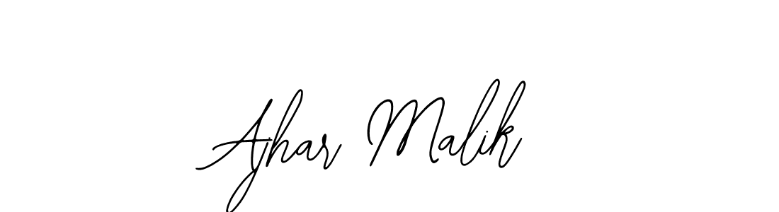 Make a beautiful signature design for name Ajhar Malik. With this signature (Bearetta-2O07w) style, you can create a handwritten signature for free. Ajhar Malik signature style 12 images and pictures png