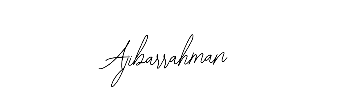 if you are searching for the best signature style for your name Ajibarrahman. so please give up your signature search. here we have designed multiple signature styles  using Bearetta-2O07w. Ajibarrahman signature style 12 images and pictures png