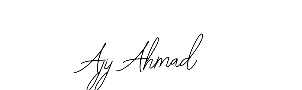 How to Draw Ajij Ahmad signature style? Bearetta-2O07w is a latest design signature styles for name Ajij Ahmad. Ajij Ahmad signature style 12 images and pictures png