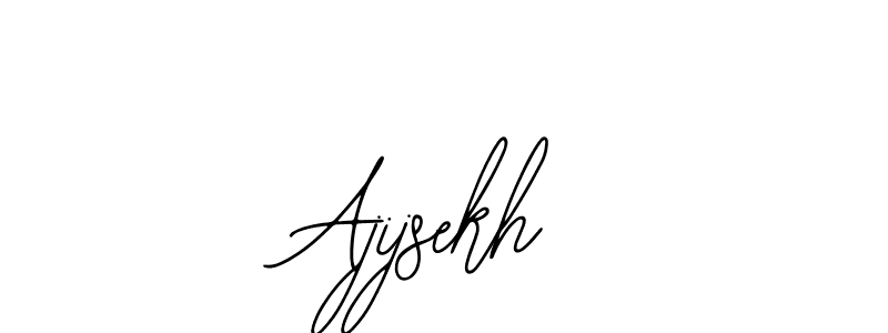 You should practise on your own different ways (Bearetta-2O07w) to write your name (Ajijsekh) in signature. don't let someone else do it for you. Ajijsekh signature style 12 images and pictures png