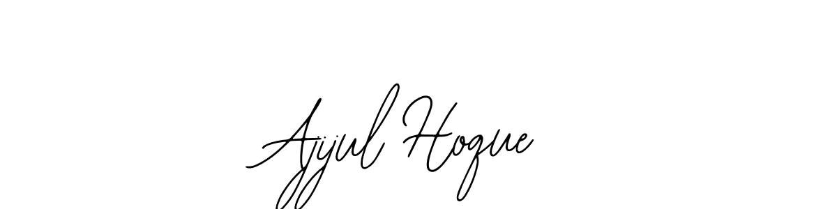 How to make Ajijul Hoque name signature. Use Bearetta-2O07w style for creating short signs online. This is the latest handwritten sign. Ajijul Hoque signature style 12 images and pictures png