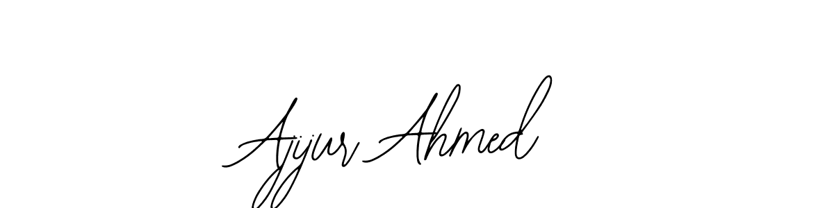 You should practise on your own different ways (Bearetta-2O07w) to write your name (Ajijur Ahmed) in signature. don't let someone else do it for you. Ajijur Ahmed signature style 12 images and pictures png