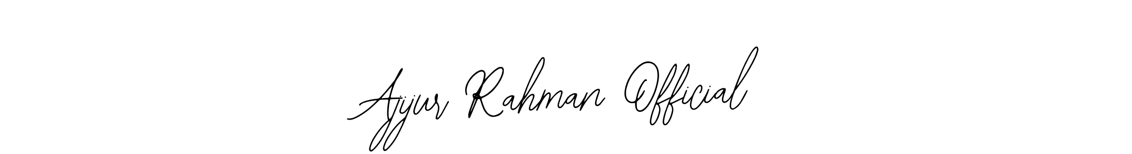 if you are searching for the best signature style for your name Ajijur Rahman Official. so please give up your signature search. here we have designed multiple signature styles  using Bearetta-2O07w. Ajijur Rahman Official signature style 12 images and pictures png