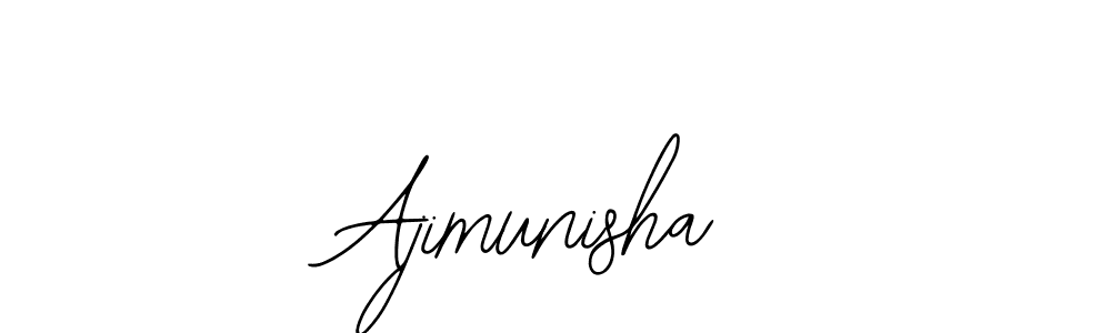 Make a beautiful signature design for name Ajimunisha. Use this online signature maker to create a handwritten signature for free. Ajimunisha signature style 12 images and pictures png