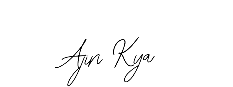 Also we have Ajin Kya name is the best signature style. Create professional handwritten signature collection using Bearetta-2O07w autograph style. Ajin Kya signature style 12 images and pictures png