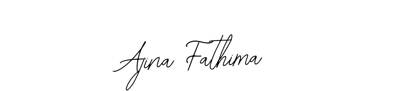 Also You can easily find your signature by using the search form. We will create Ajina Fathima name handwritten signature images for you free of cost using Bearetta-2O07w sign style. Ajina Fathima signature style 12 images and pictures png