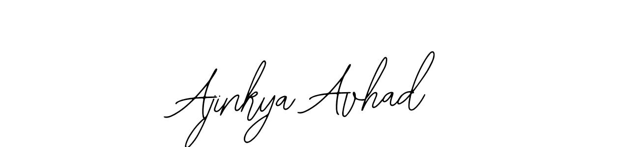 How to make Ajinkya Avhad name signature. Use Bearetta-2O07w style for creating short signs online. This is the latest handwritten sign. Ajinkya Avhad signature style 12 images and pictures png