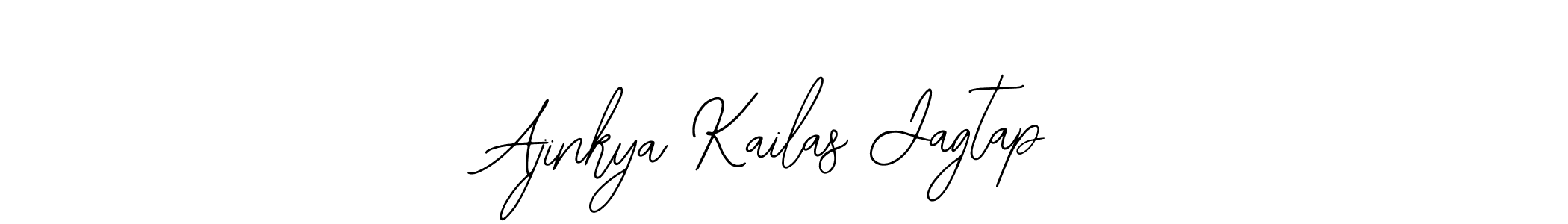 The best way (Bearetta-2O07w) to make a short signature is to pick only two or three words in your name. The name Ajinkya Kailas Jagtap include a total of six letters. For converting this name. Ajinkya Kailas Jagtap signature style 12 images and pictures png