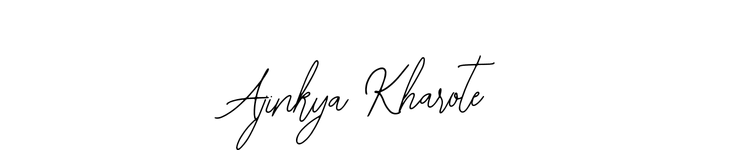 You should practise on your own different ways (Bearetta-2O07w) to write your name (Ajinkya Kharote) in signature. don't let someone else do it for you. Ajinkya Kharote signature style 12 images and pictures png