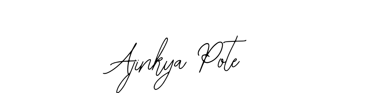 How to make Ajinkya Pote signature? Bearetta-2O07w is a professional autograph style. Create handwritten signature for Ajinkya Pote name. Ajinkya Pote signature style 12 images and pictures png