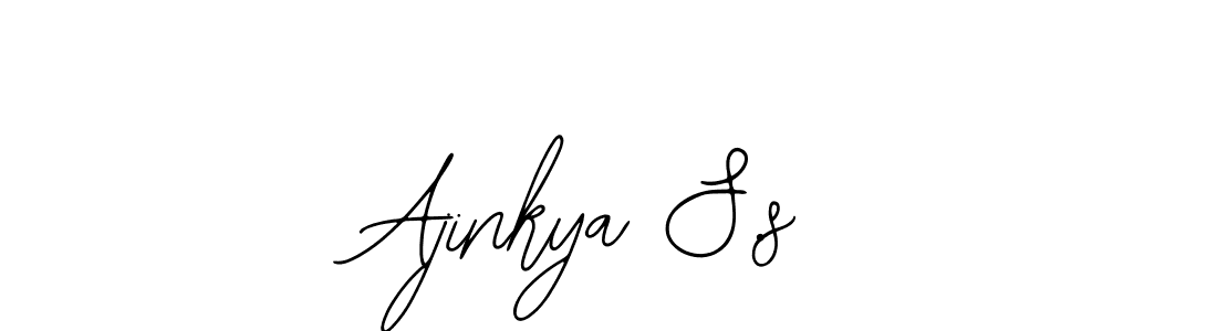 Also You can easily find your signature by using the search form. We will create Ajinkya S.s name handwritten signature images for you free of cost using Bearetta-2O07w sign style. Ajinkya S.s signature style 12 images and pictures png