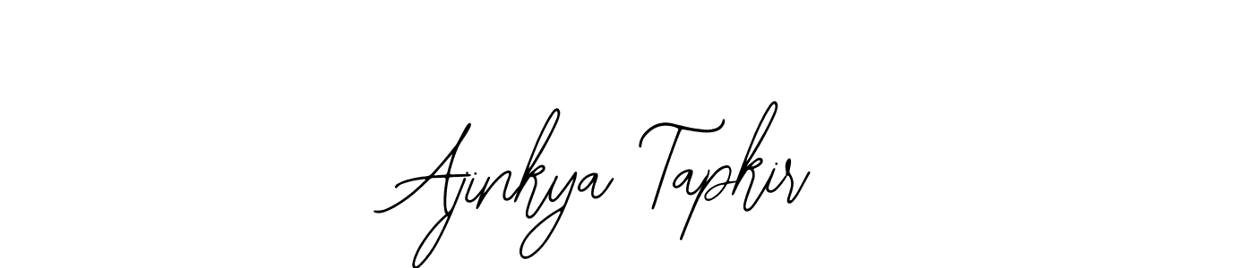 You should practise on your own different ways (Bearetta-2O07w) to write your name (Ajinkya Tapkir) in signature. don't let someone else do it for you. Ajinkya Tapkir signature style 12 images and pictures png