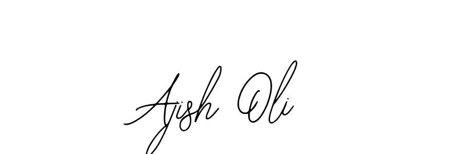 if you are searching for the best signature style for your name Ajish Oli. so please give up your signature search. here we have designed multiple signature styles  using Bearetta-2O07w. Ajish Oli signature style 12 images and pictures png