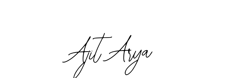 Design your own signature with our free online signature maker. With this signature software, you can create a handwritten (Bearetta-2O07w) signature for name Ajit Arya. Ajit Arya signature style 12 images and pictures png