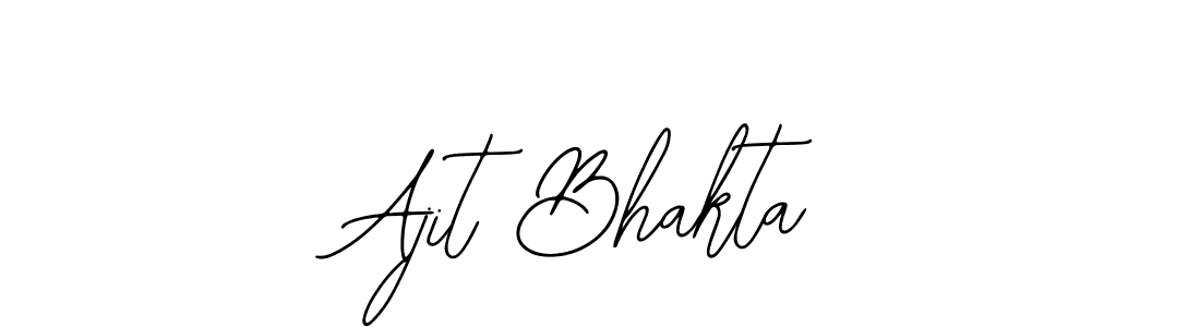 You should practise on your own different ways (Bearetta-2O07w) to write your name (Ajit Bhakta) in signature. don't let someone else do it for you. Ajit Bhakta signature style 12 images and pictures png