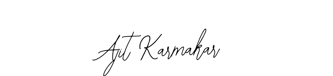 Use a signature maker to create a handwritten signature online. With this signature software, you can design (Bearetta-2O07w) your own signature for name Ajit Karmakar. Ajit Karmakar signature style 12 images and pictures png