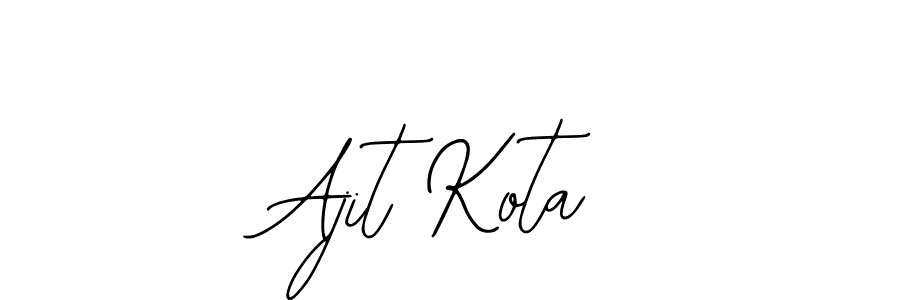 Design your own signature with our free online signature maker. With this signature software, you can create a handwritten (Bearetta-2O07w) signature for name Ajit Kota. Ajit Kota signature style 12 images and pictures png