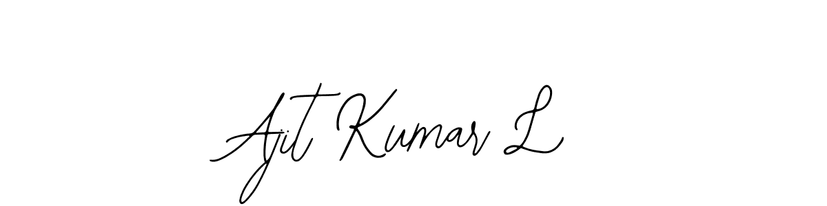 Make a beautiful signature design for name Ajit Kumar L. Use this online signature maker to create a handwritten signature for free. Ajit Kumar L signature style 12 images and pictures png