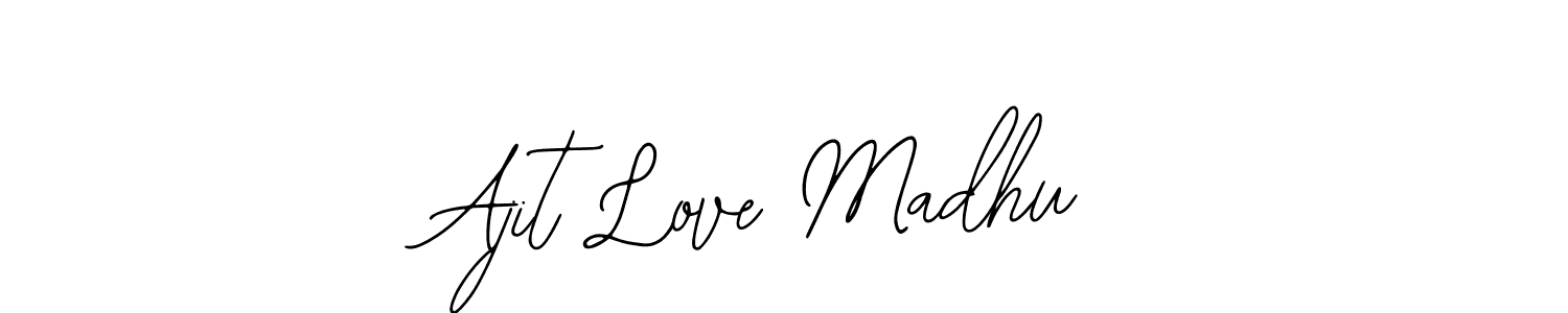 Also You can easily find your signature by using the search form. We will create Ajit Love Madhu name handwritten signature images for you free of cost using Bearetta-2O07w sign style. Ajit Love Madhu signature style 12 images and pictures png