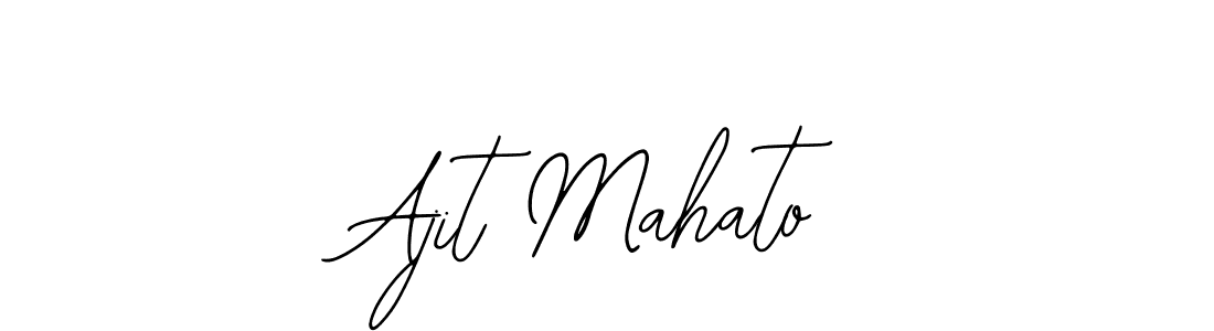 Similarly Bearetta-2O07w is the best handwritten signature design. Signature creator online .You can use it as an online autograph creator for name Ajit Mahato. Ajit Mahato signature style 12 images and pictures png