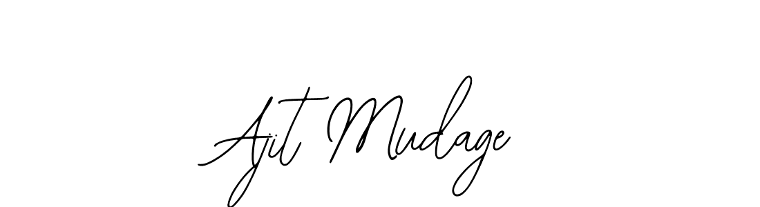 Bearetta-2O07w is a professional signature style that is perfect for those who want to add a touch of class to their signature. It is also a great choice for those who want to make their signature more unique. Get Ajit Mudage name to fancy signature for free. Ajit Mudage signature style 12 images and pictures png
