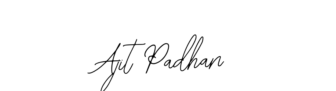 You should practise on your own different ways (Bearetta-2O07w) to write your name (Ajit Padhan) in signature. don't let someone else do it for you. Ajit Padhan signature style 12 images and pictures png