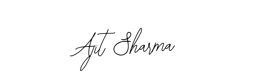 How to Draw Ajit Sharma signature style? Bearetta-2O07w is a latest design signature styles for name Ajit Sharma. Ajit Sharma signature style 12 images and pictures png