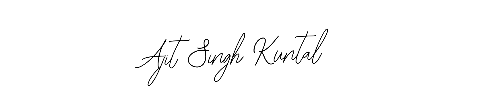 How to make Ajit Singh Kuntal name signature. Use Bearetta-2O07w style for creating short signs online. This is the latest handwritten sign. Ajit Singh Kuntal signature style 12 images and pictures png