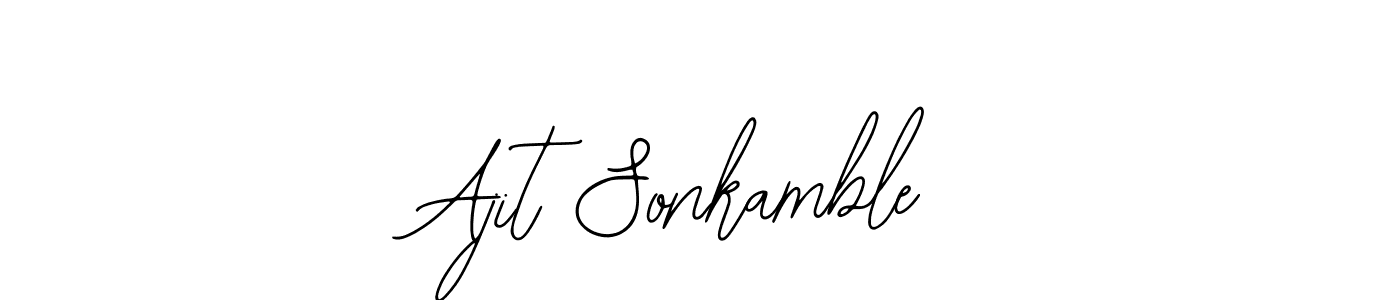 Make a beautiful signature design for name Ajit Sonkamble. With this signature (Bearetta-2O07w) style, you can create a handwritten signature for free. Ajit Sonkamble signature style 12 images and pictures png