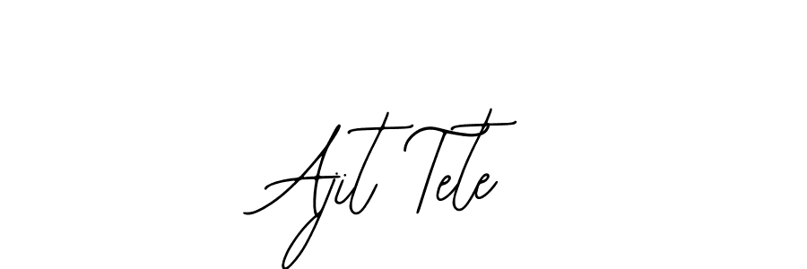 Design your own signature with our free online signature maker. With this signature software, you can create a handwritten (Bearetta-2O07w) signature for name Ajit Tete. Ajit Tete signature style 12 images and pictures png