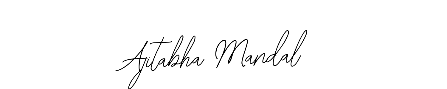 How to make Ajitabha Mandal name signature. Use Bearetta-2O07w style for creating short signs online. This is the latest handwritten sign. Ajitabha Mandal signature style 12 images and pictures png