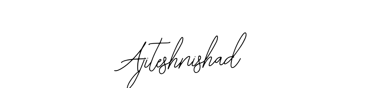 The best way (Bearetta-2O07w) to make a short signature is to pick only two or three words in your name. The name Ajiteshnishad include a total of six letters. For converting this name. Ajiteshnishad signature style 12 images and pictures png