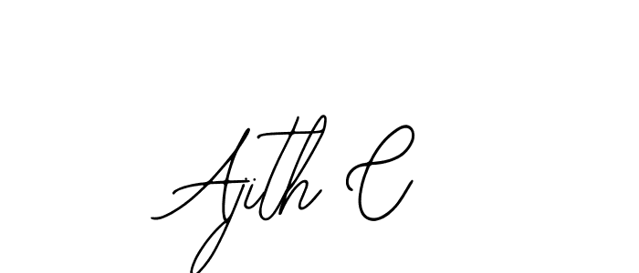 Also we have Ajith C name is the best signature style. Create professional handwritten signature collection using Bearetta-2O07w autograph style. Ajith C signature style 12 images and pictures png