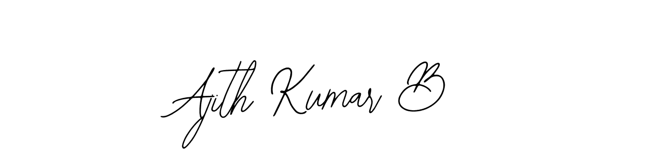 The best way (Bearetta-2O07w) to make a short signature is to pick only two or three words in your name. The name Ajith Kumar B include a total of six letters. For converting this name. Ajith Kumar B signature style 12 images and pictures png