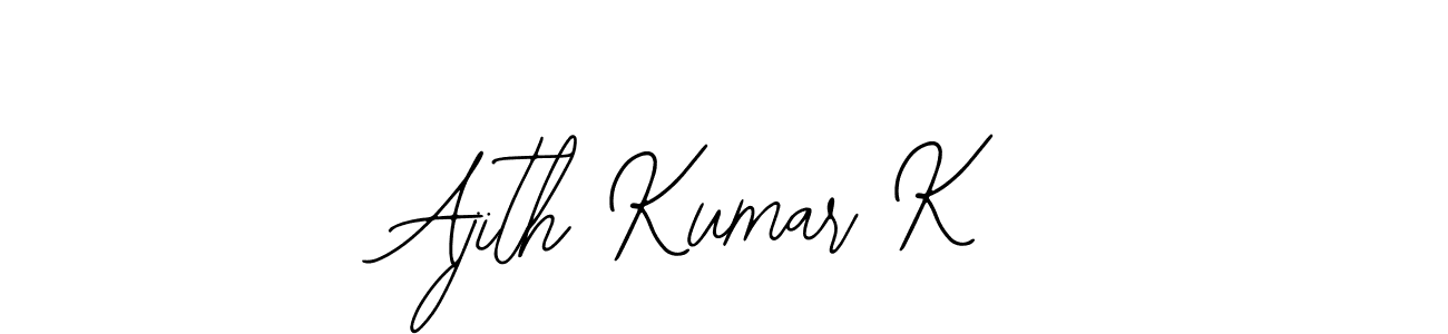 Make a beautiful signature design for name Ajith Kumar K. With this signature (Bearetta-2O07w) style, you can create a handwritten signature for free. Ajith Kumar K signature style 12 images and pictures png