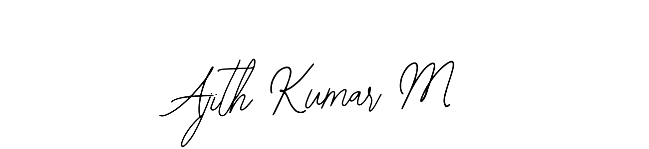 Bearetta-2O07w is a professional signature style that is perfect for those who want to add a touch of class to their signature. It is also a great choice for those who want to make their signature more unique. Get Ajith Kumar M name to fancy signature for free. Ajith Kumar M signature style 12 images and pictures png