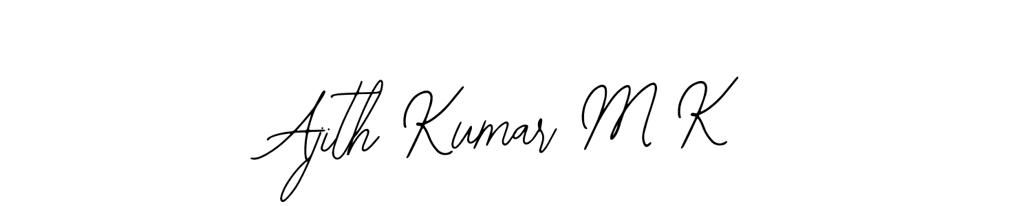 Design your own signature with our free online signature maker. With this signature software, you can create a handwritten (Bearetta-2O07w) signature for name Ajith Kumar M K. Ajith Kumar M K signature style 12 images and pictures png