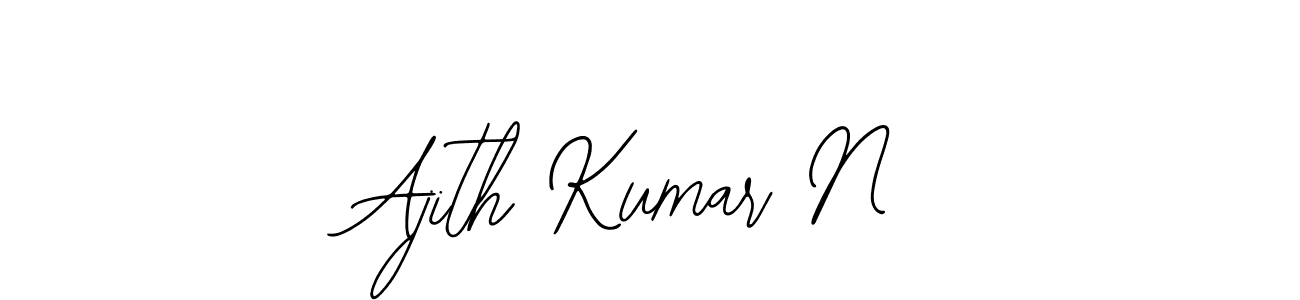 Bearetta-2O07w is a professional signature style that is perfect for those who want to add a touch of class to their signature. It is also a great choice for those who want to make their signature more unique. Get Ajith Kumar N name to fancy signature for free. Ajith Kumar N signature style 12 images and pictures png
