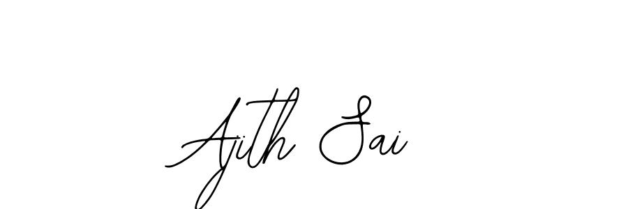 How to make Ajith Sai signature? Bearetta-2O07w is a professional autograph style. Create handwritten signature for Ajith Sai name. Ajith Sai signature style 12 images and pictures png